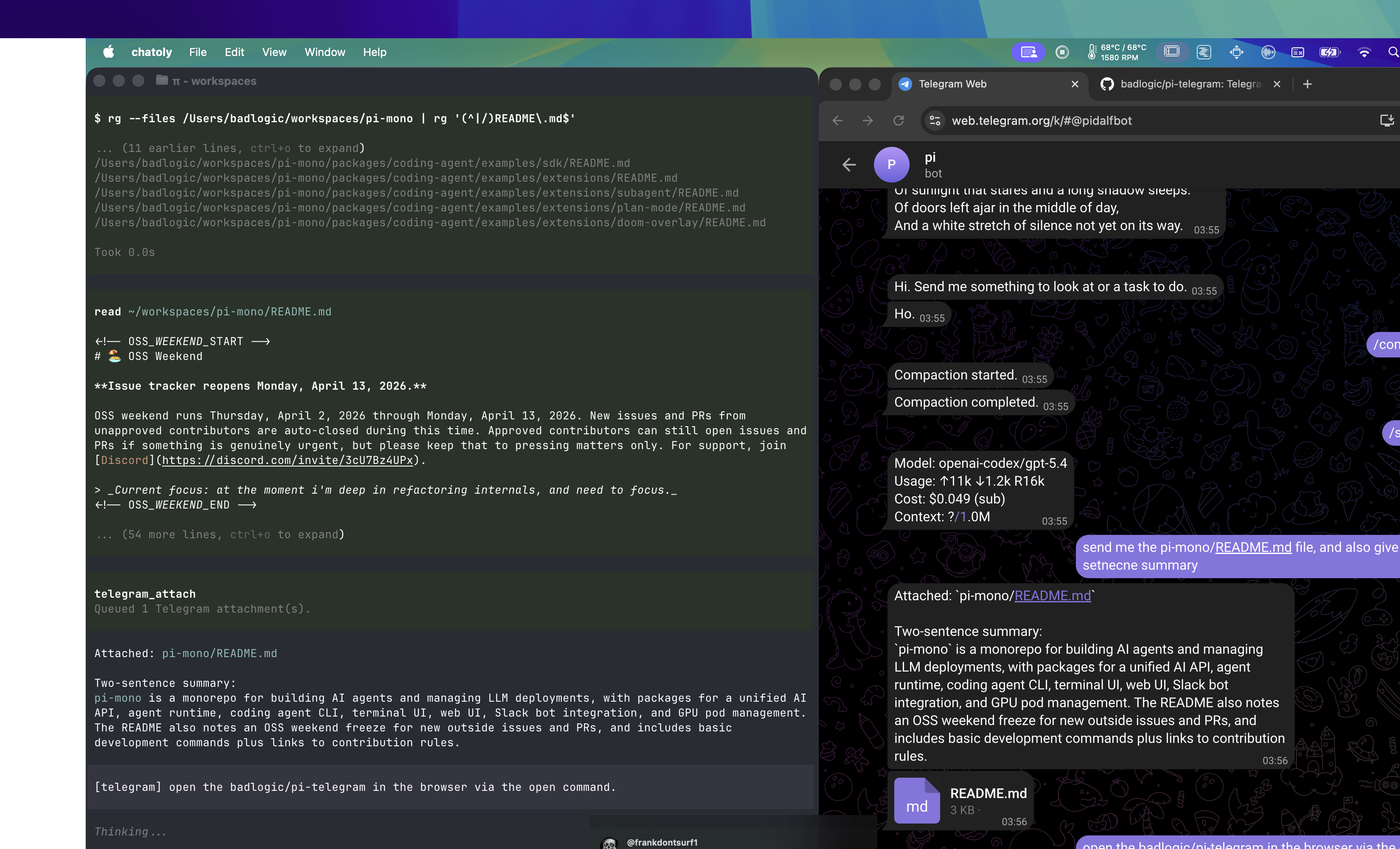 pi-telegram screenshot